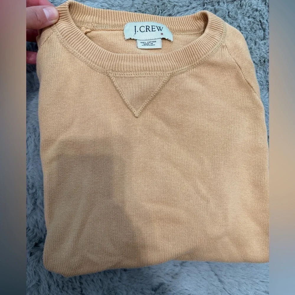 3/$21 J. Crew Men's Crewneck Sweater in Tan